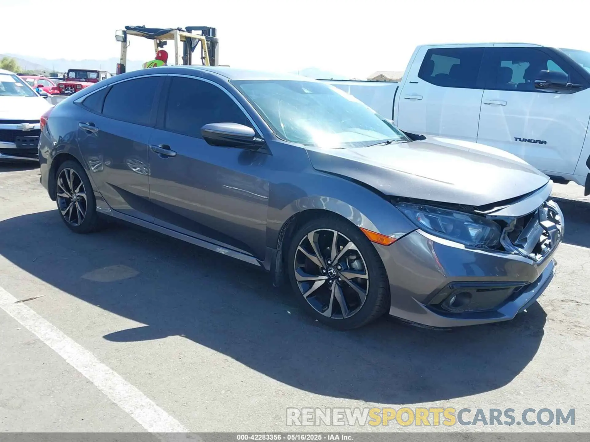 1 Photograph of a damaged car 2HGFC2F89LH590405 HONDA CIVIC 2020