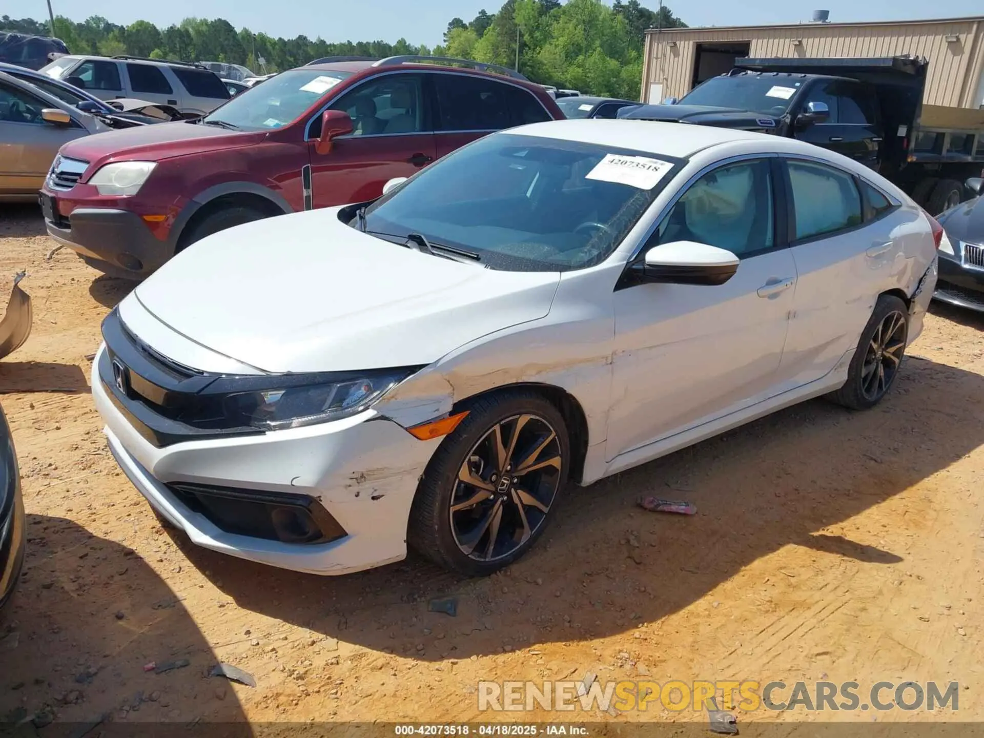 2 Photograph of a damaged car 2HGFC2F8XLH504597 HONDA CIVIC 2020