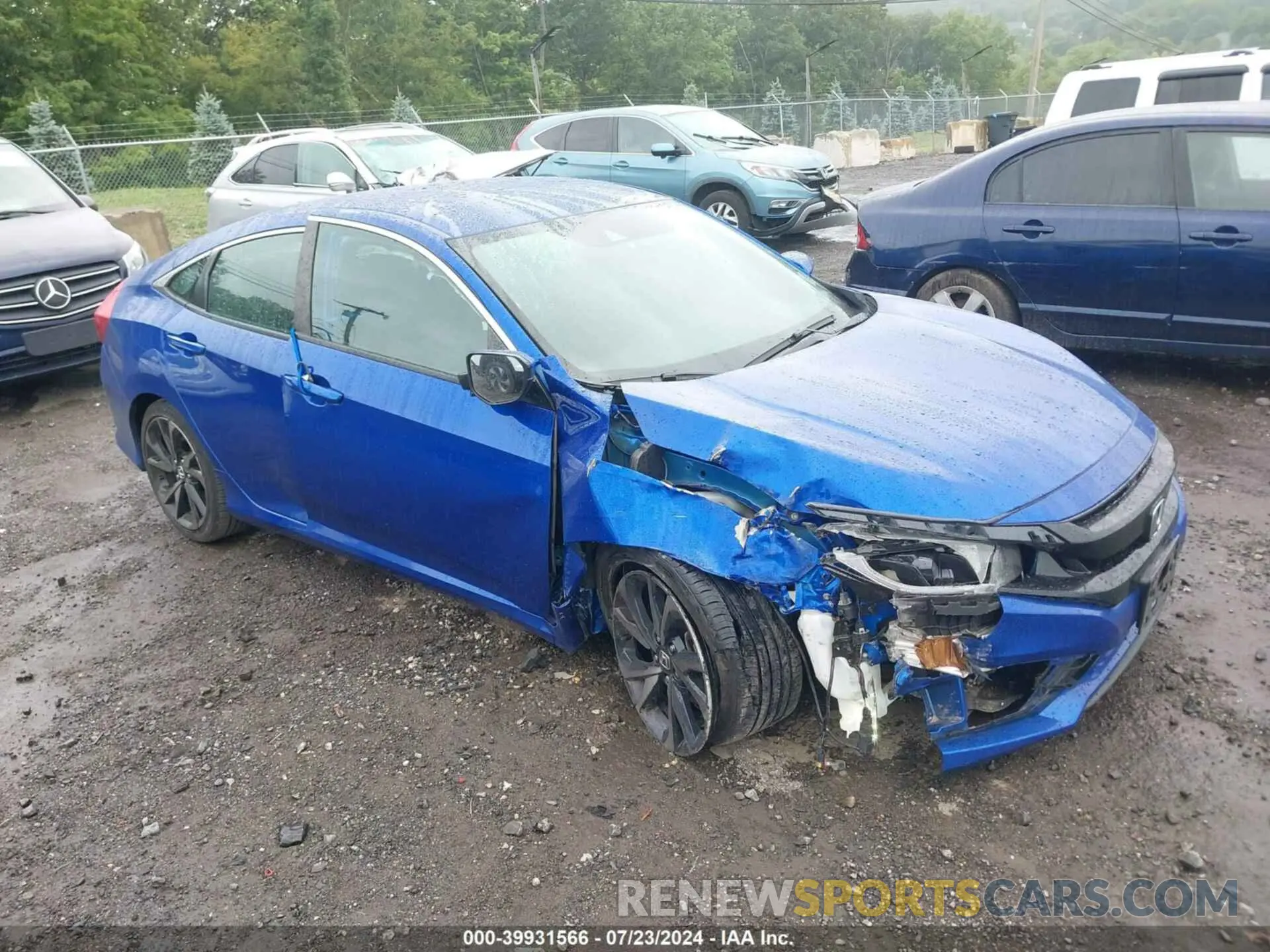 1 Photograph of a damaged car 2HGFC2F8XLH574648 HONDA CIVIC 2020