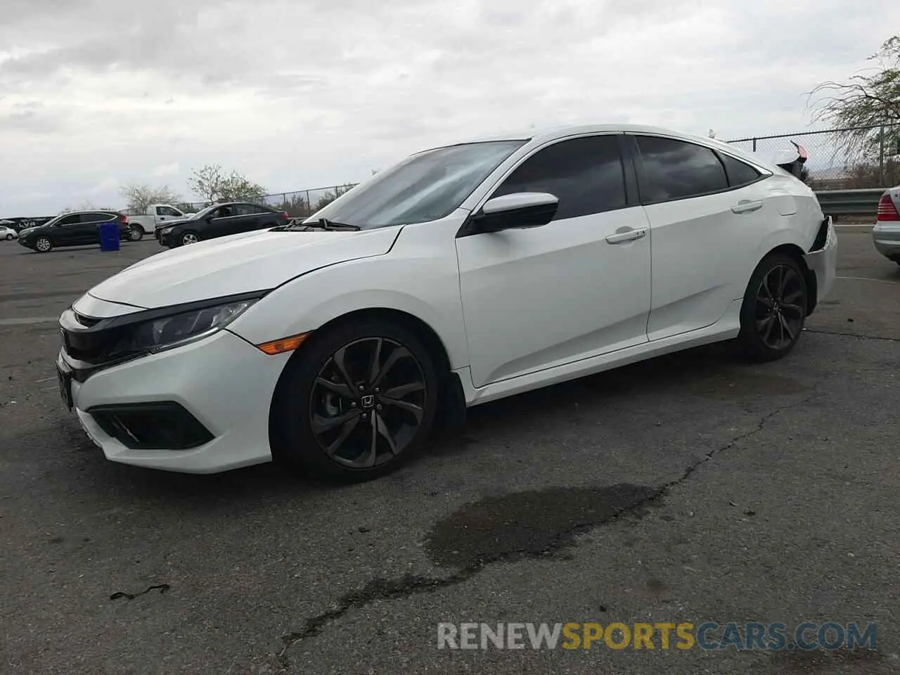 1 Photograph of a damaged car 2HGFC2F8XLH578845 HONDA CIVIC 2020