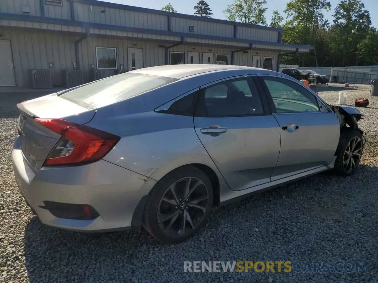 3 Photograph of a damaged car 2HGFC2F8XLH596892 HONDA CIVIC 2020