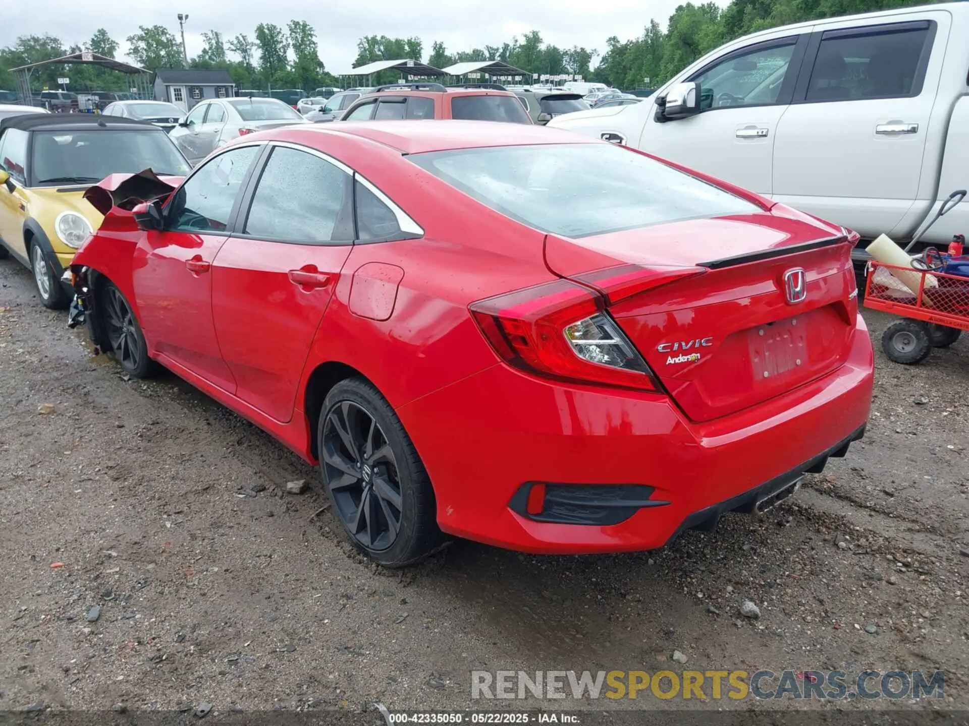 3 Фотография поврежденного автомобиля 2HGFC2F8XLH599307 HONDA CIVIC 2020