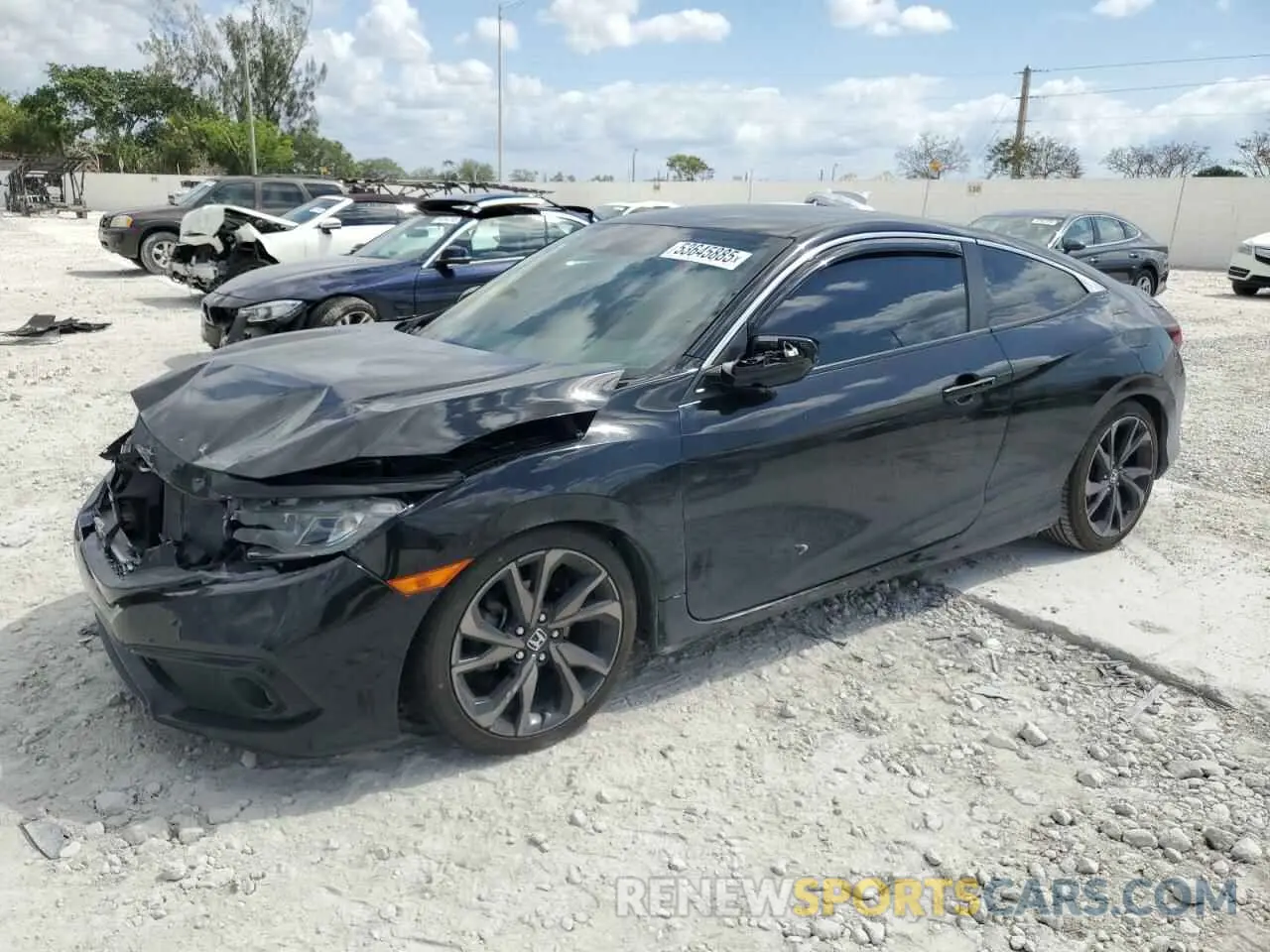 1 Photograph of a damaged car 2HGFC4A82LH303747 HONDA CIVIC 2020