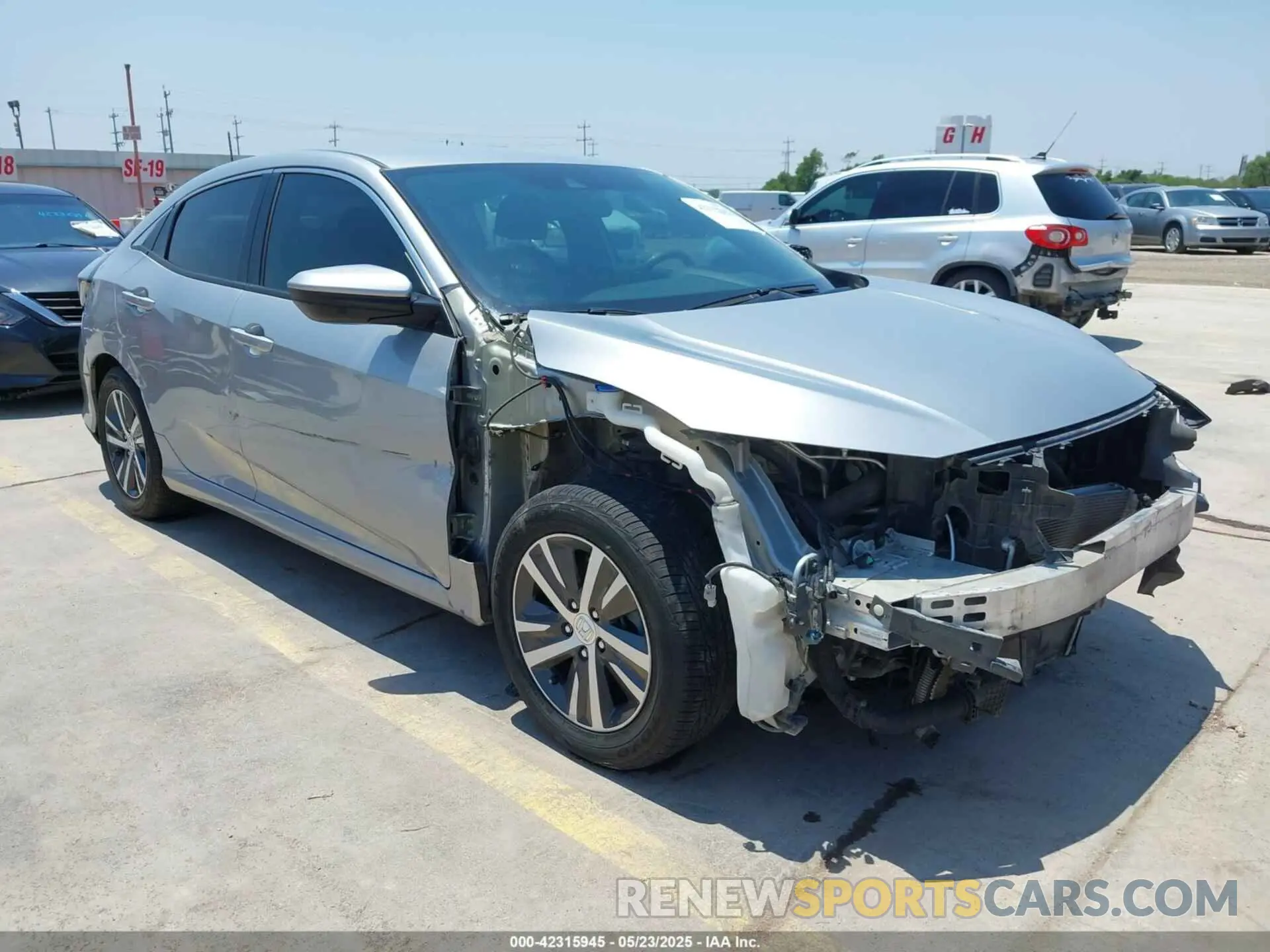 1 Photograph of a damaged car SHHFK7H39LU208703 HONDA CIVIC 2020