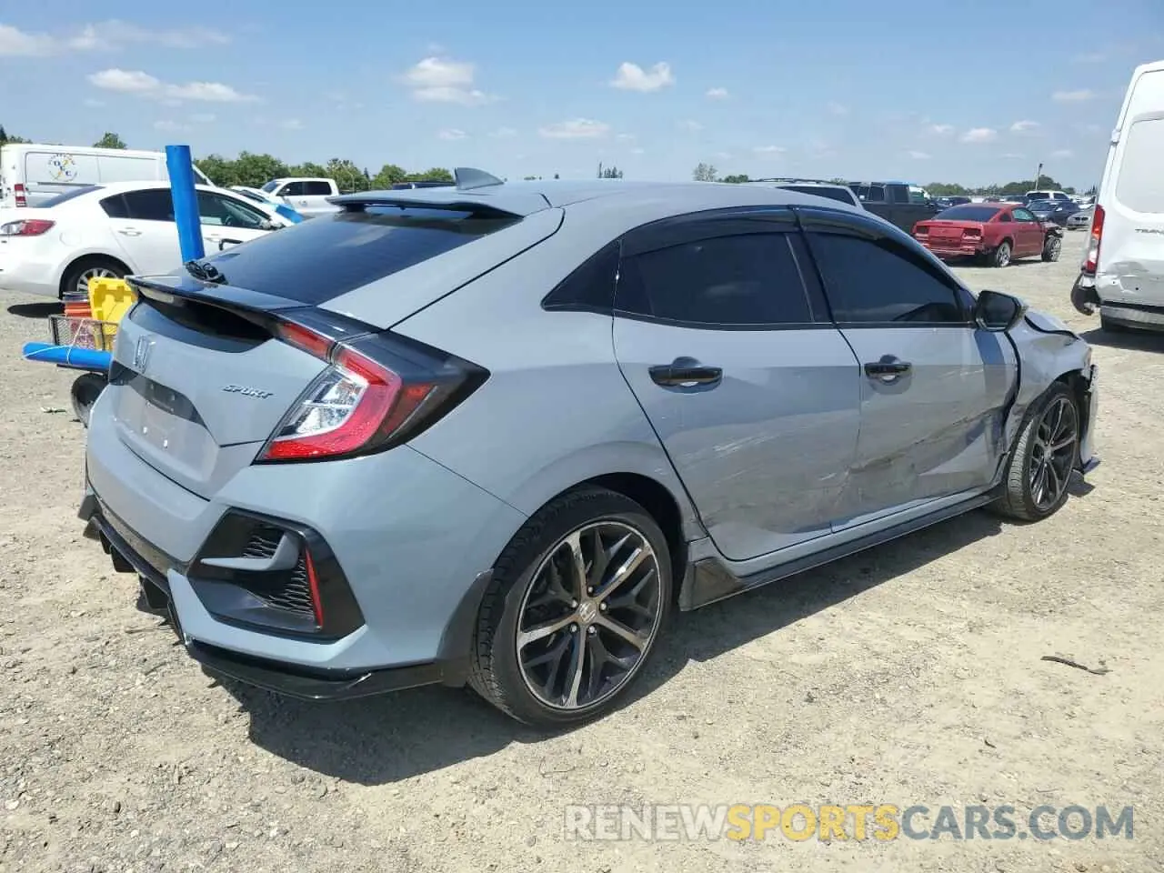 3 Photograph of a damaged car SHHFK7H40LU420527 HONDA CIVIC 2020