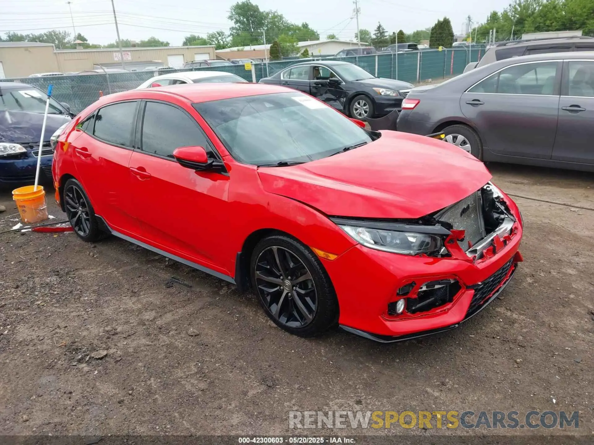 1 Photograph of a damaged car SHHFK7H43LU222931 HONDA CIVIC 2020