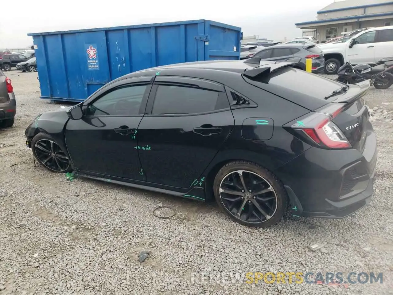 2 Photograph of a damaged car SHHFK7H4XLU218584 HONDA CIVIC 2020