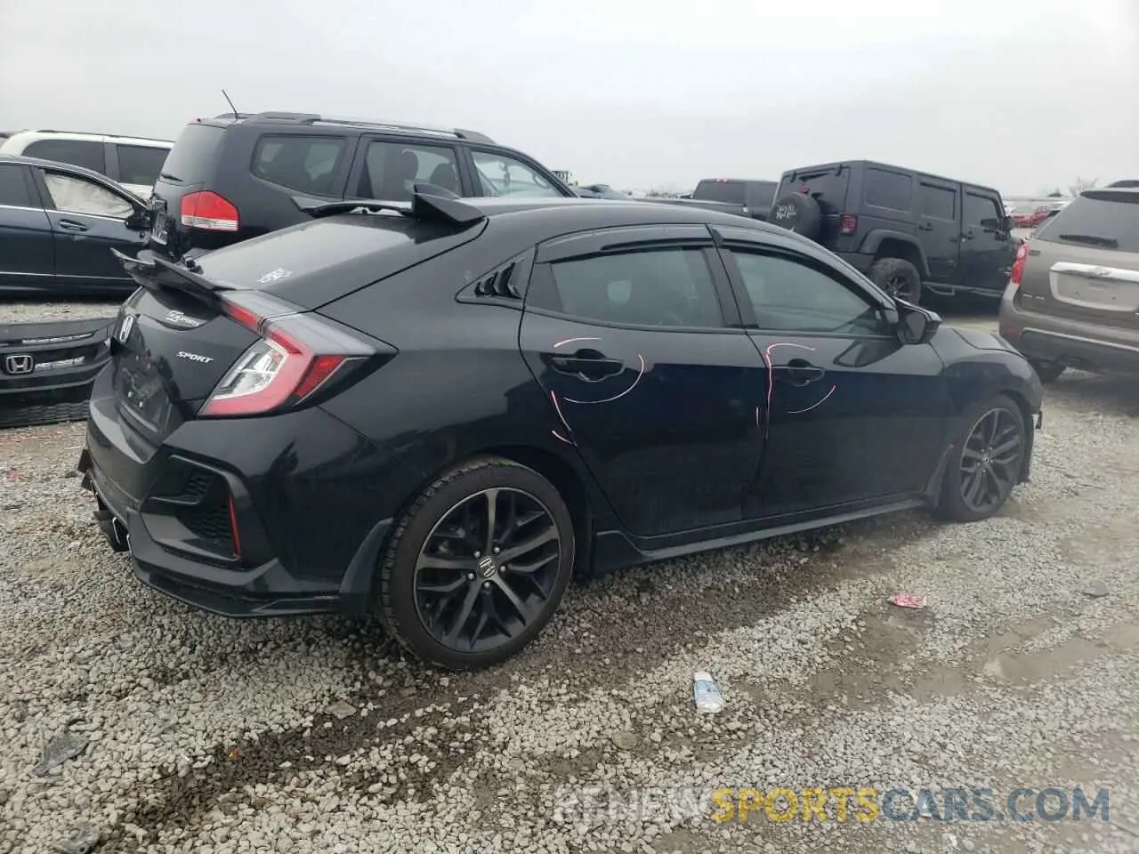 3 Photograph of a damaged car SHHFK7H4XLU218584 HONDA CIVIC 2020