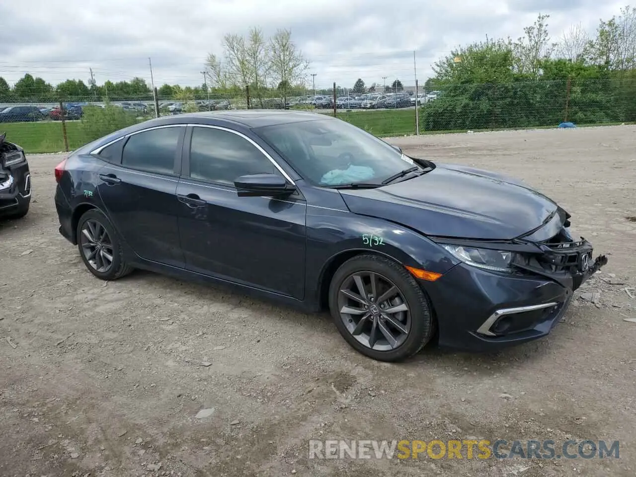 4 Фотография поврежденного автомобиля 19XFC1F30ME205095 HONDA CIVIC 2021