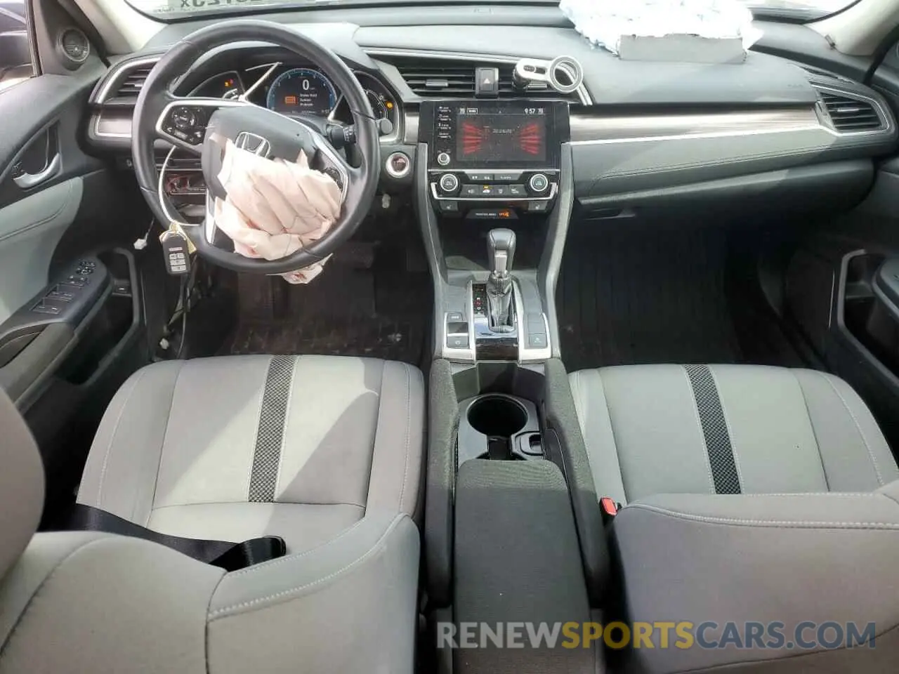 8 Фотография поврежденного автомобиля 19XFC1F30ME205095 HONDA CIVIC 2021