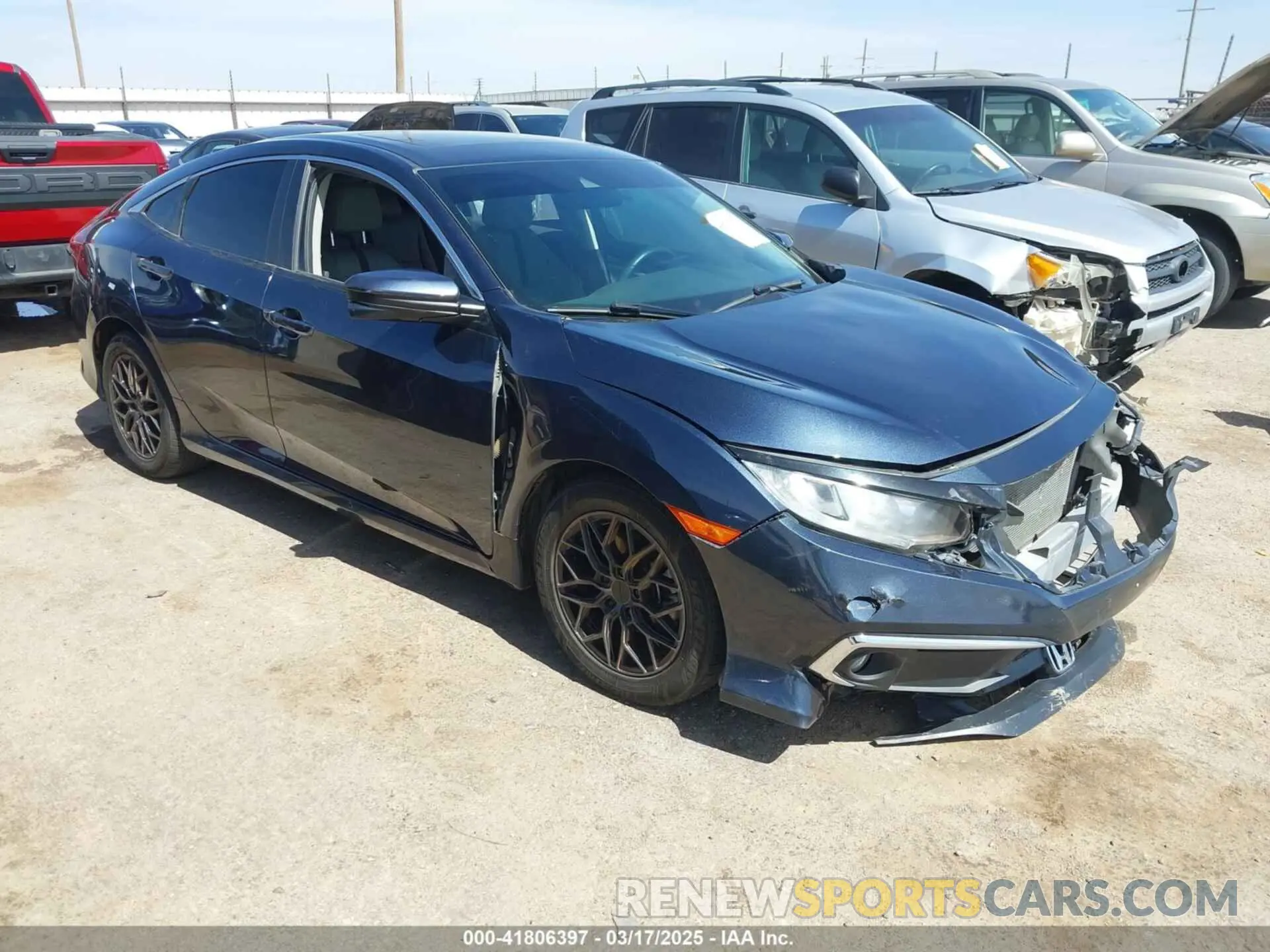 1 Photograph of a damaged car 19XFC1F31ME006041 HONDA CIVIC 2021