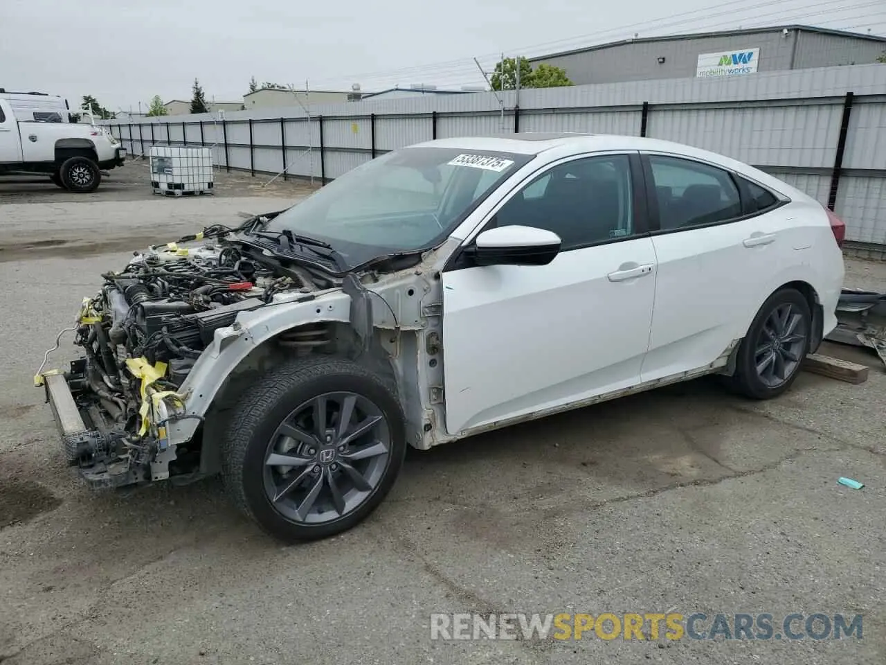 1 Photograph of a damaged car 19XFC1F32ME209679 HONDA CIVIC 2021