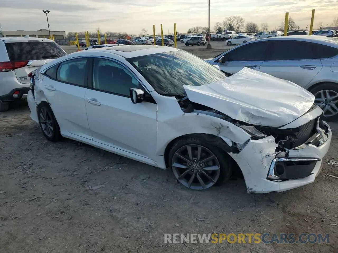 4 Photograph of a damaged car 19XFC1F33ME001701 HONDA CIVIC 2021