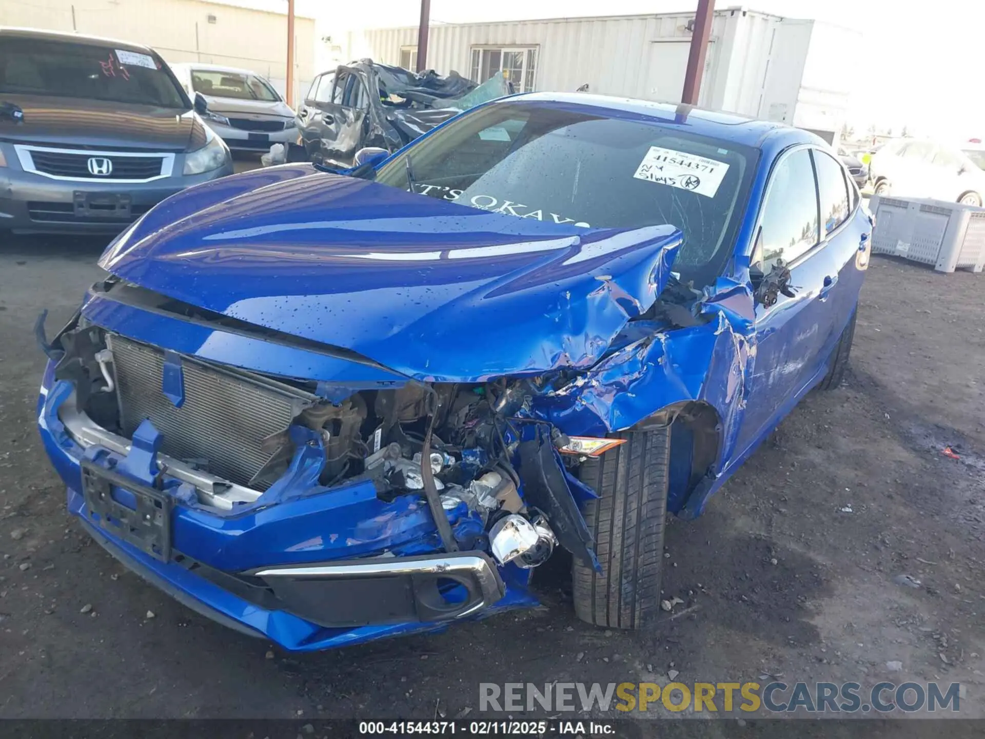 2 Photograph of a damaged car 19XFC1F33ME207410 HONDA CIVIC 2021