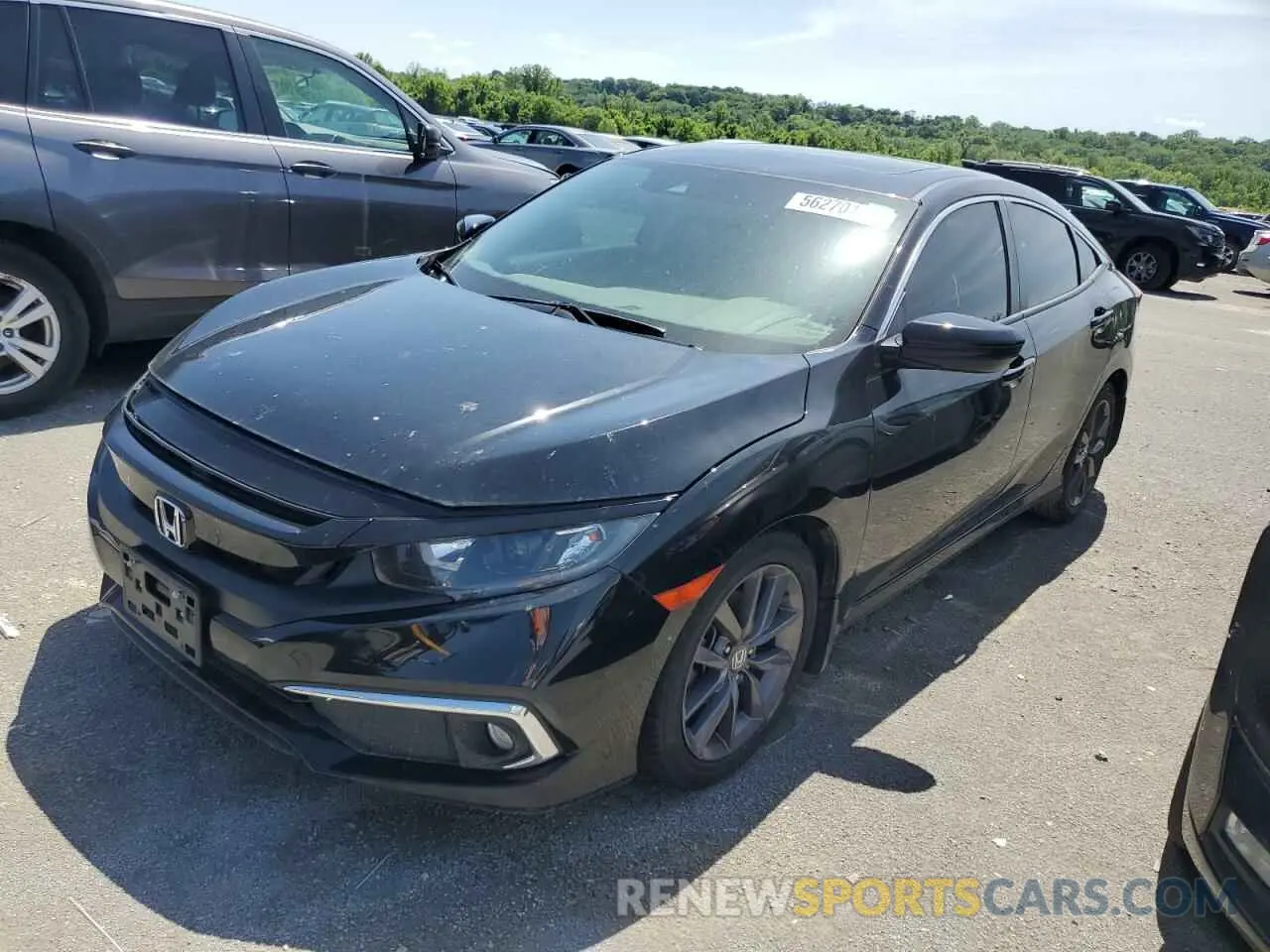 1 Photograph of a damaged car 19XFC1F34ME010746 HONDA CIVIC 2021