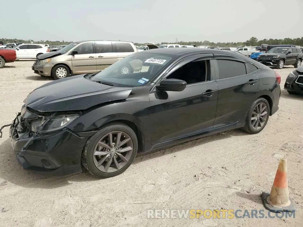 1 Photograph of a damaged car 19XFC1F34ME013775 HONDA CIVIC 2021
