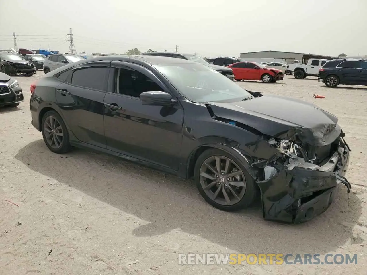 4 Photograph of a damaged car 19XFC1F34ME013775 HONDA CIVIC 2021