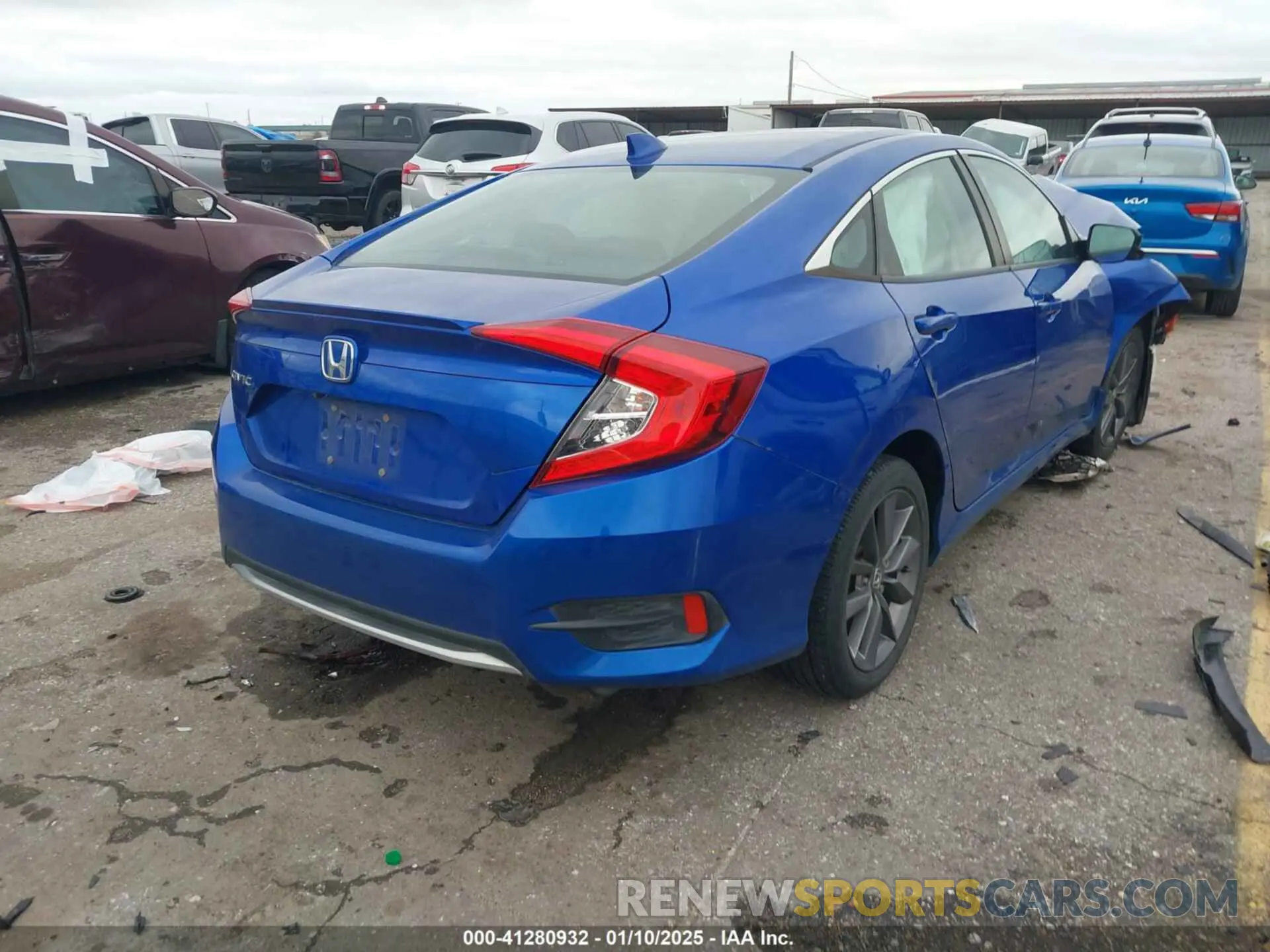 4 Photograph of a damaged car 19XFC1F35ME012473 HONDA CIVIC 2021