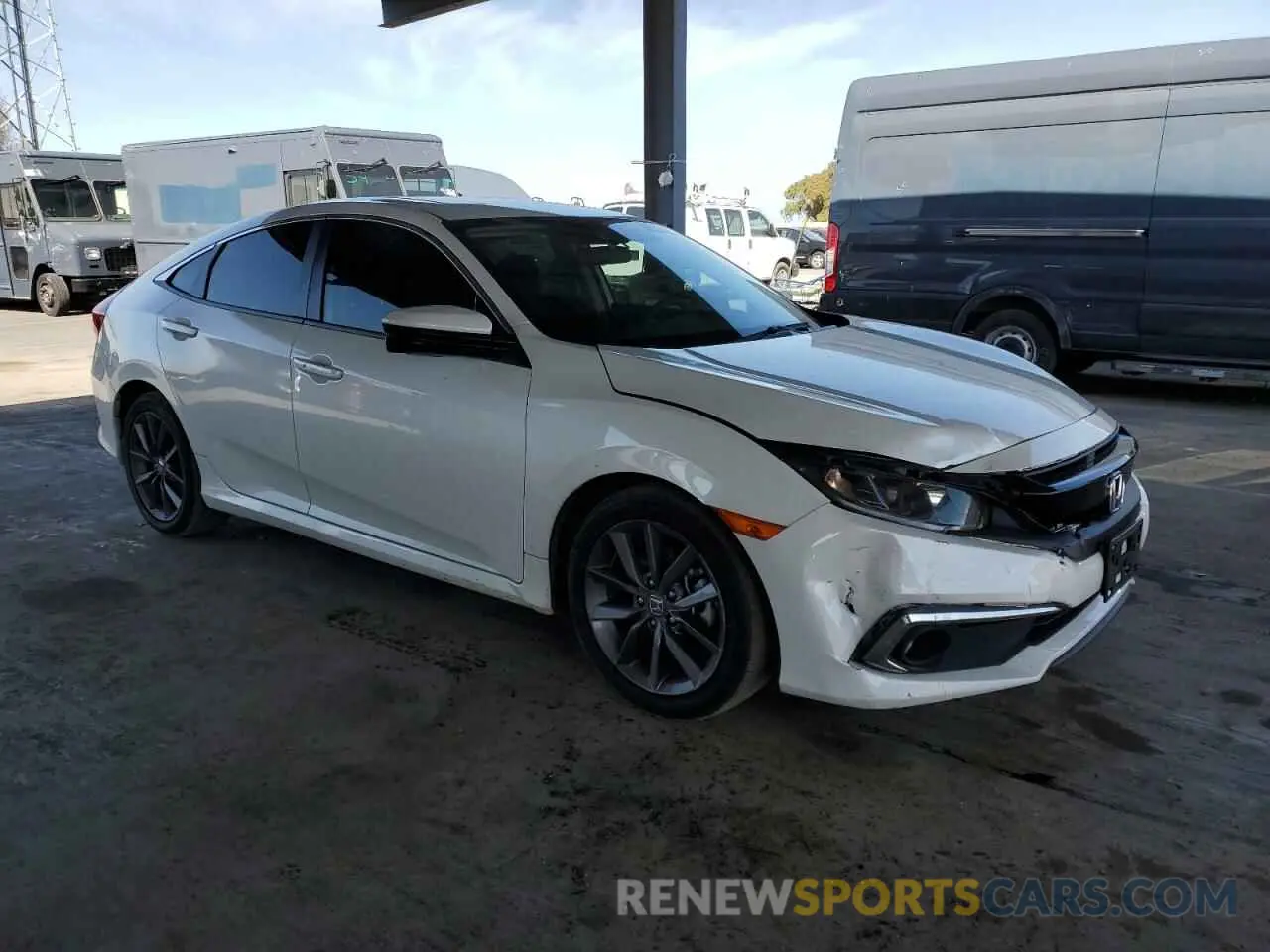 4 Photograph of a damaged car 19XFC1F35ME206579 HONDA CIVIC 2021