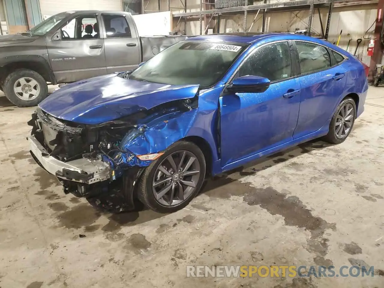 1 Photograph of a damaged car 19XFC1F36ME008089 HONDA CIVIC 2021