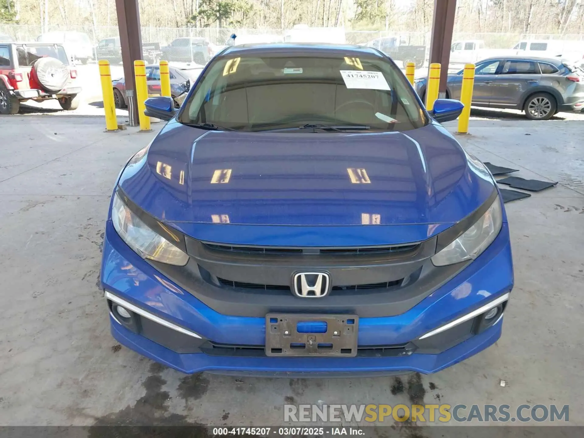 12 Фотография поврежденного автомобиля 19XFC1F36ME207031 HONDA CIVIC 2021