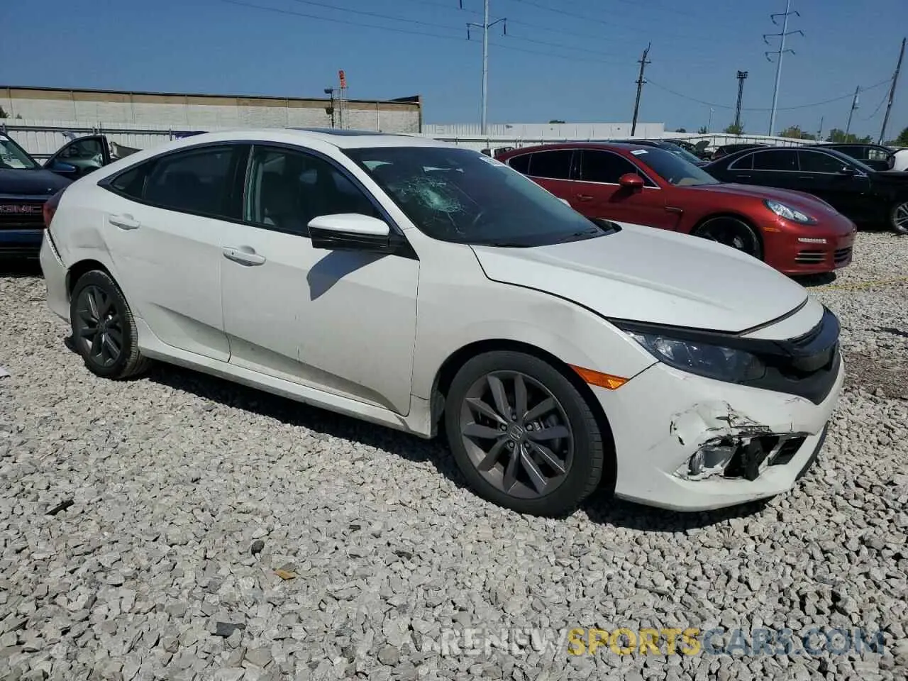 4 Фотография поврежденного автомобиля 19XFC1F37ME007226 HONDA CIVIC 2021