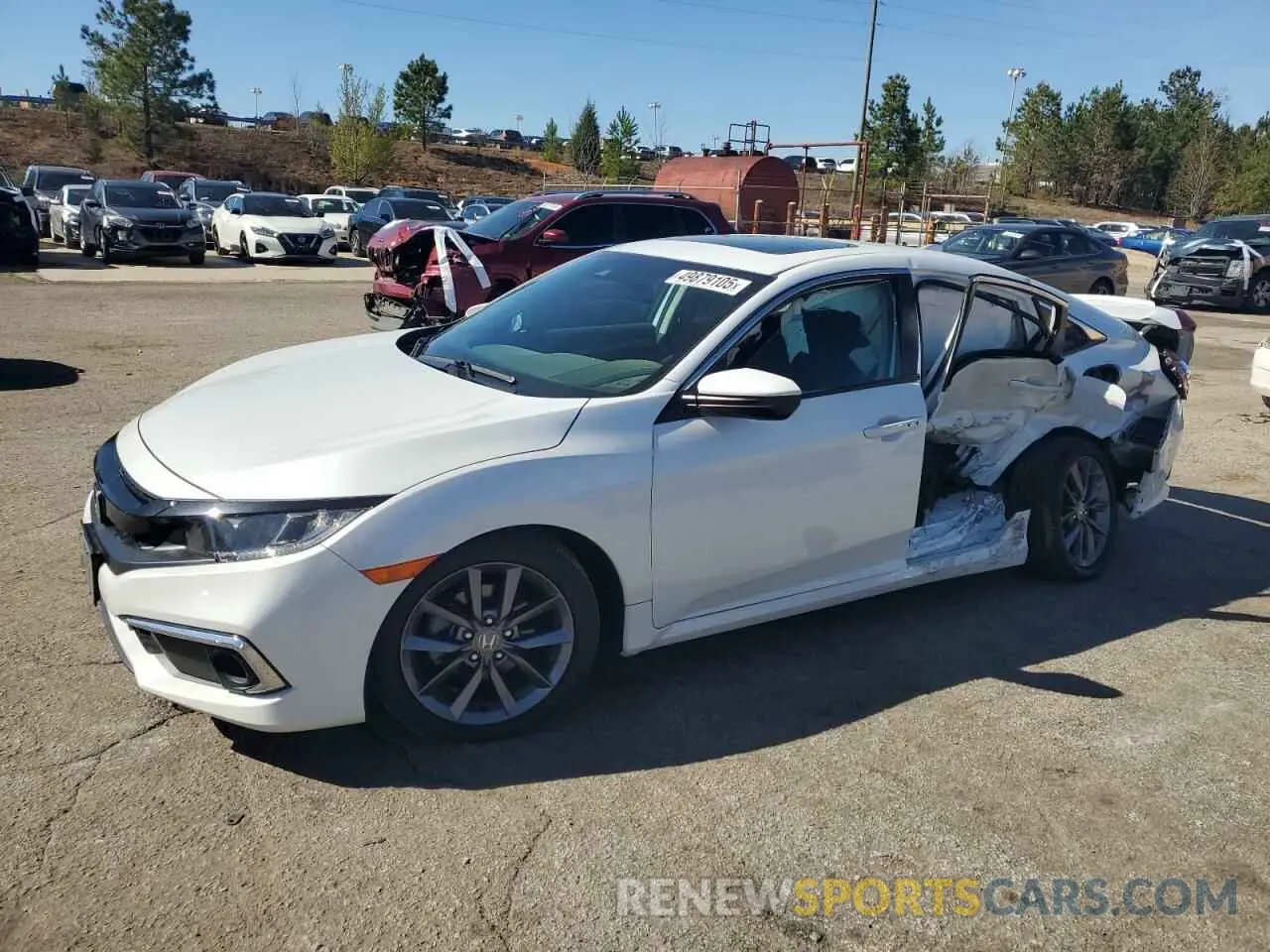 1 Photograph of a damaged car 19XFC1F37ME013012 HONDA CIVIC 2021