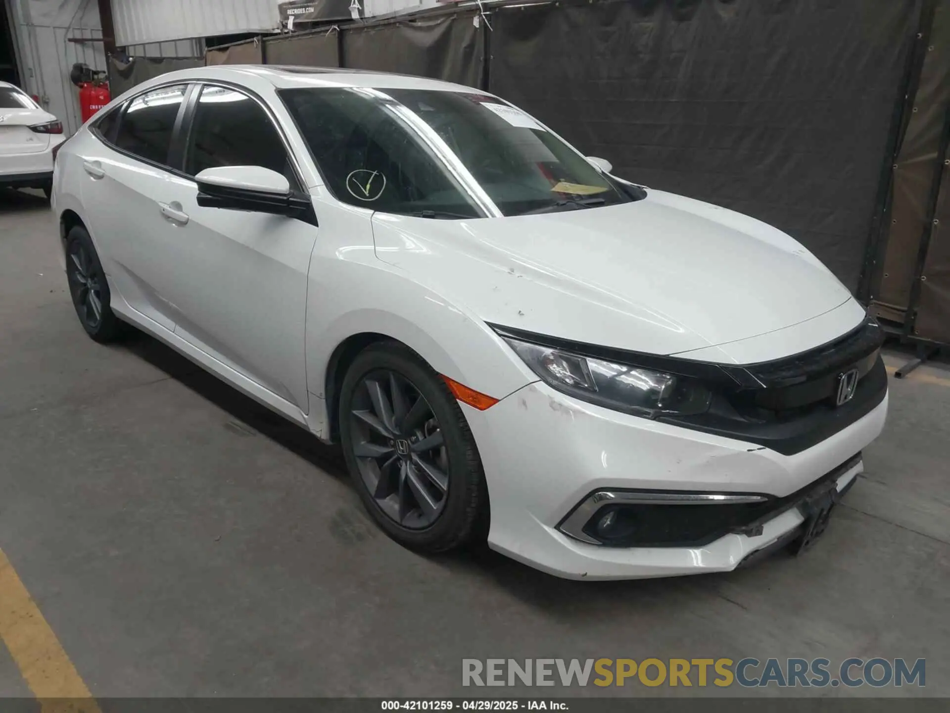 1 Photograph of a damaged car 19XFC1F38ME011141 HONDA CIVIC 2021