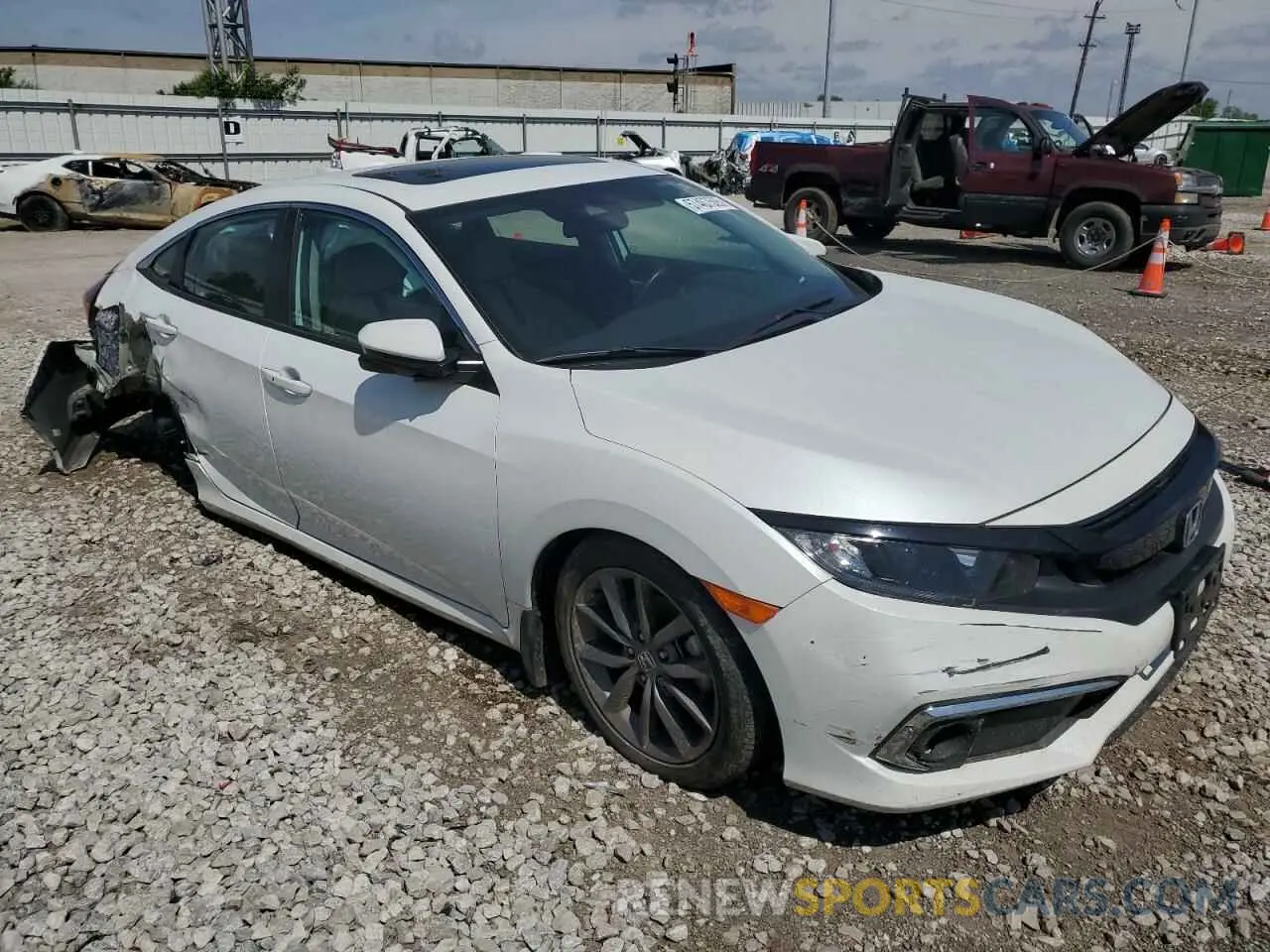 4 Photograph of a damaged car 19XFC1F39ME012010 HONDA CIVIC 2021
