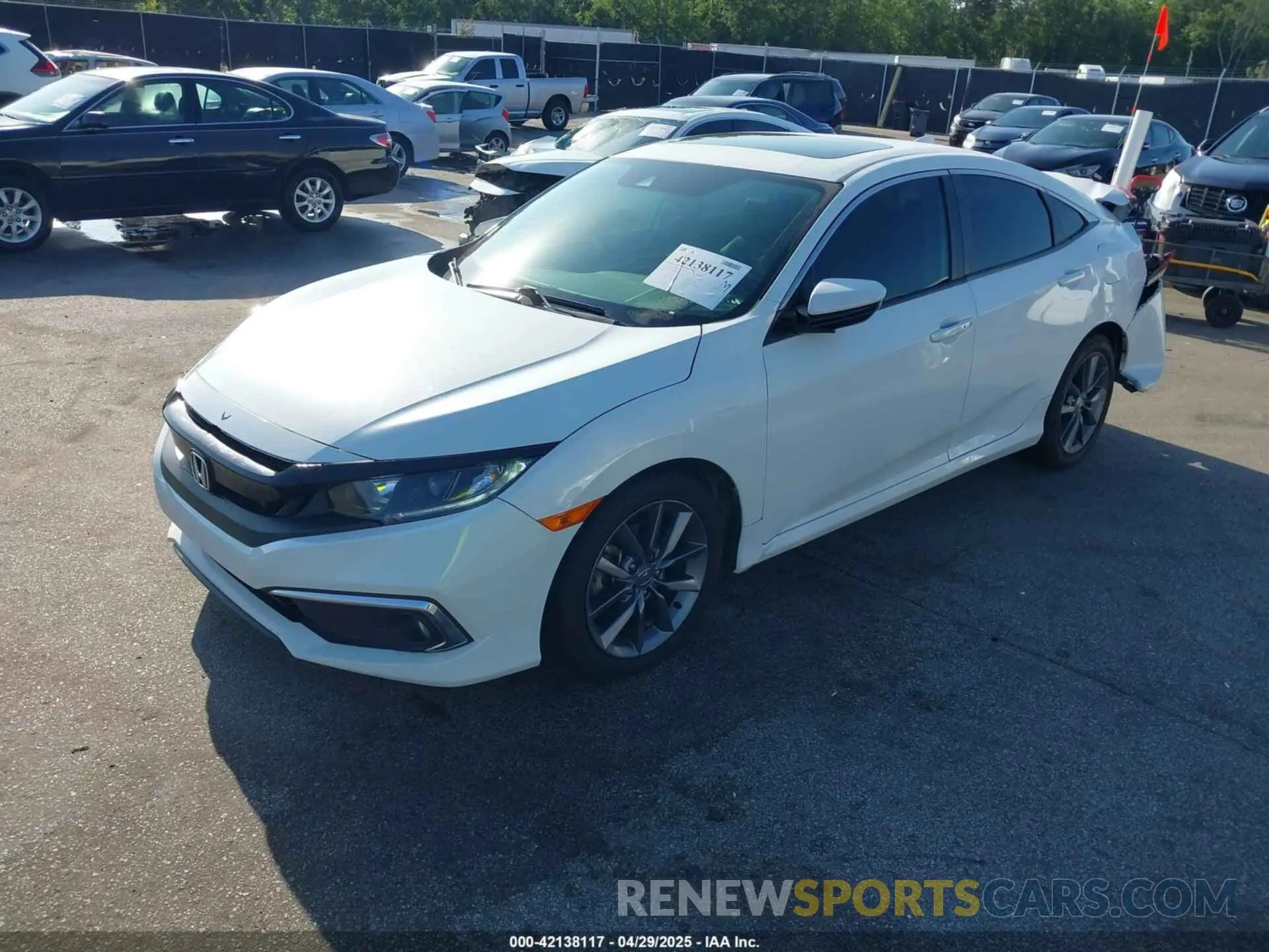 2 Photograph of a damaged car 19XFC1F75ME002206 HONDA CIVIC 2021