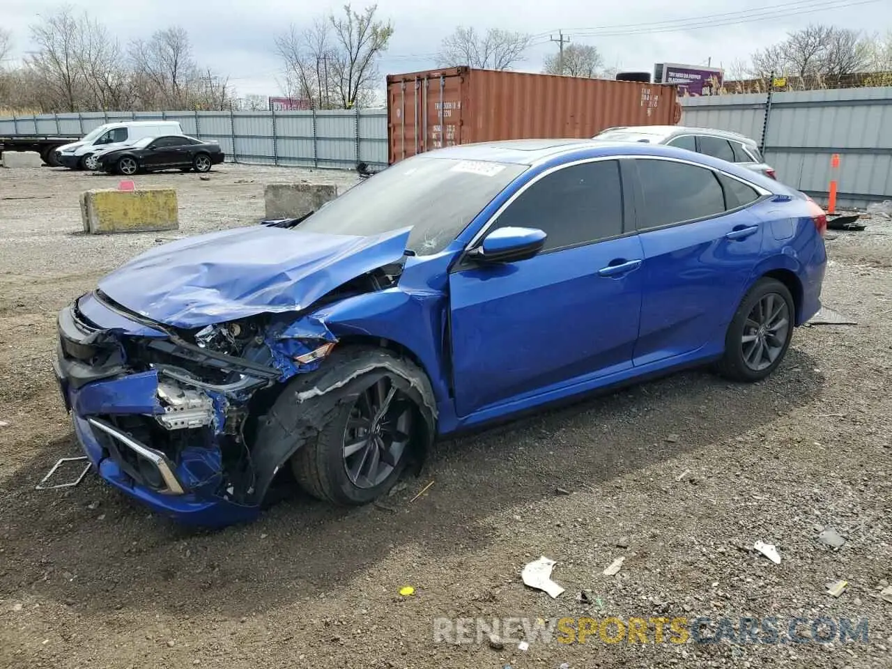 1 Photograph of a damaged car 19XFC1F75ME007762 HONDA CIVIC 2021