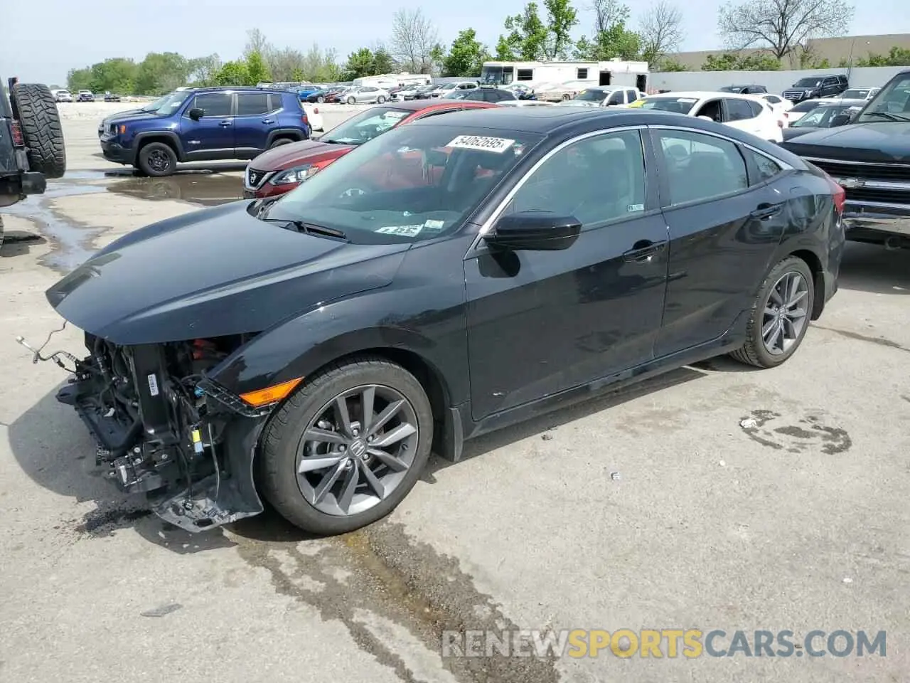 1 Photograph of a damaged car 19XFC1F76ME010007 HONDA CIVIC 2021