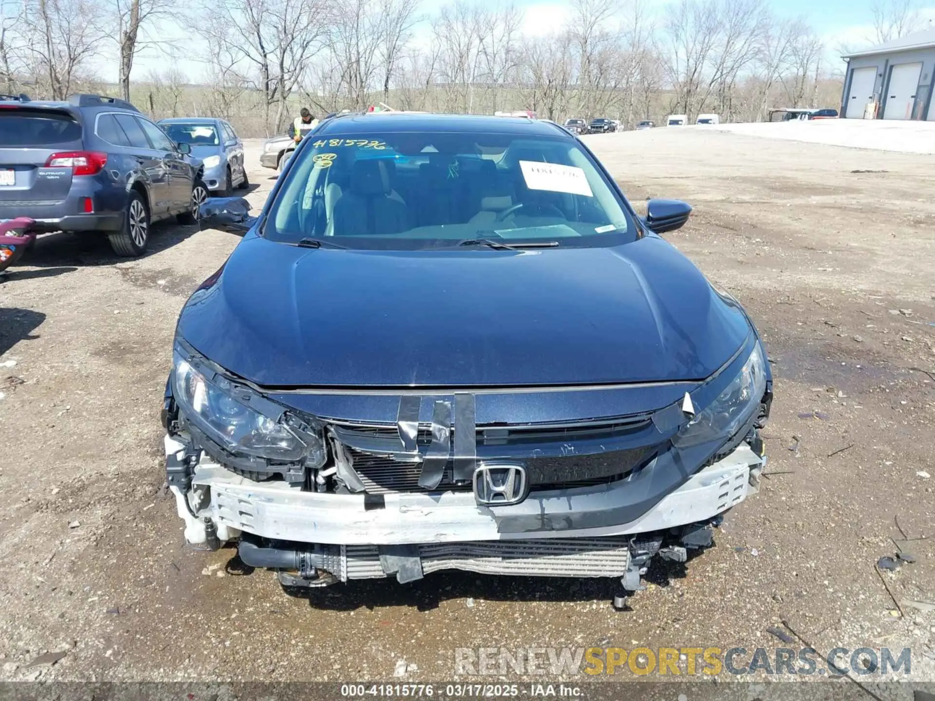 12 Фотография поврежденного автомобиля 19XFC1F77ME005740 HONDA CIVIC 2021