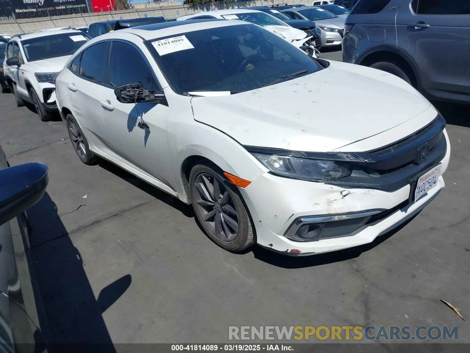 1 Photograph of a damaged car 19XFC1F79ME209522 HONDA CIVIC 2021