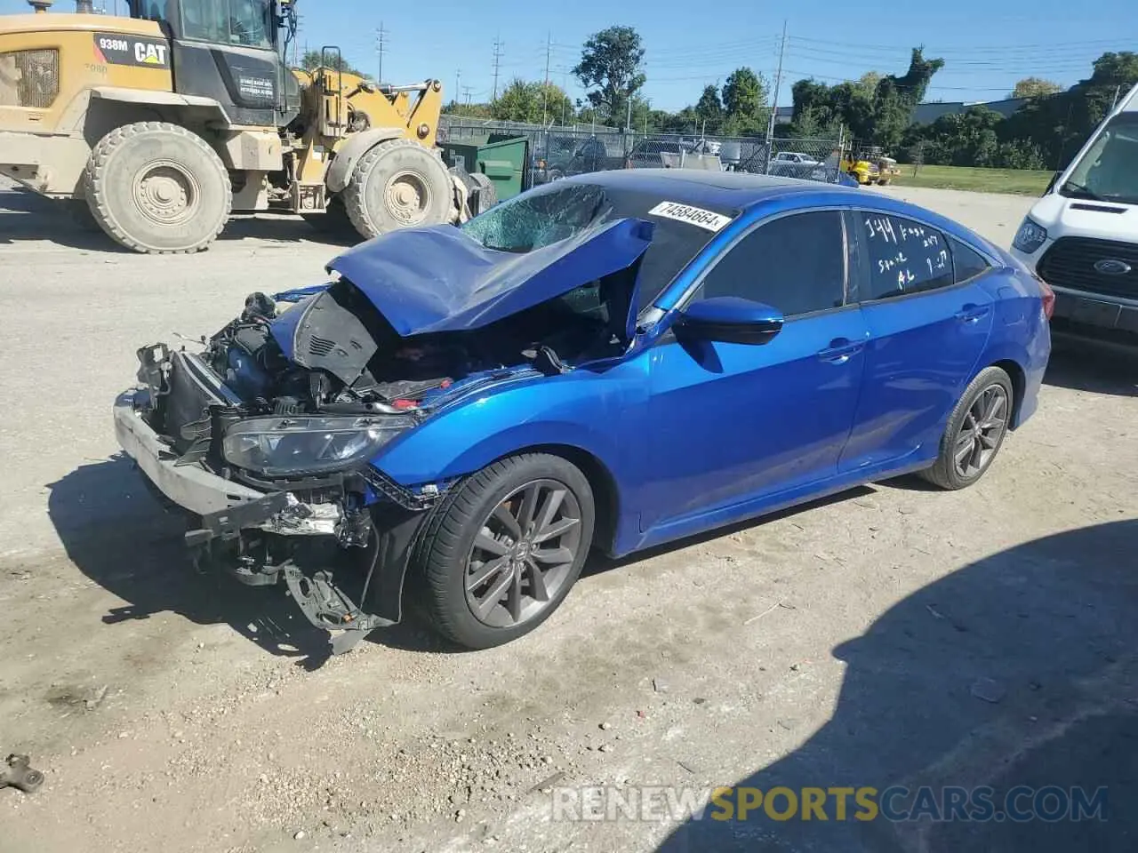 1 Photograph of a damaged car 19XFC1F7XME005702 HONDA CIVIC 2021