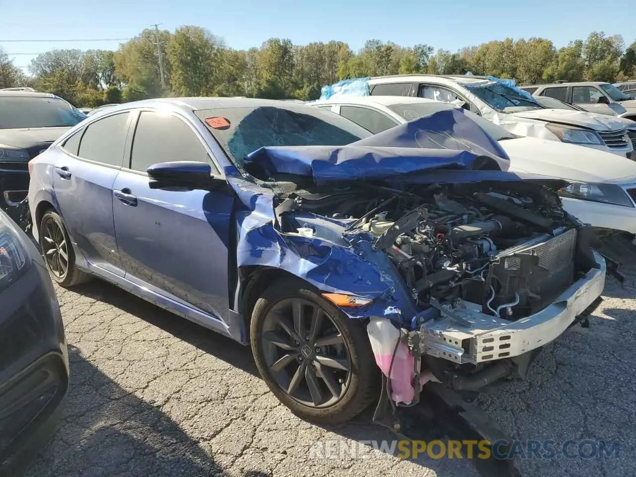 4 Photograph of a damaged car 19XFC1F7XME005702 HONDA CIVIC 2021
