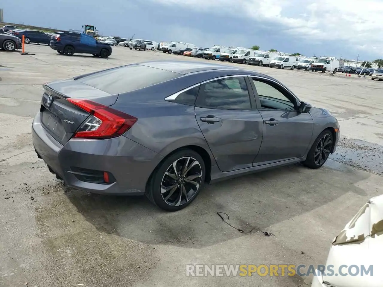 3 Фотография поврежденного автомобиля 19XFC2F81ME203003 HONDA CIVIC 2021