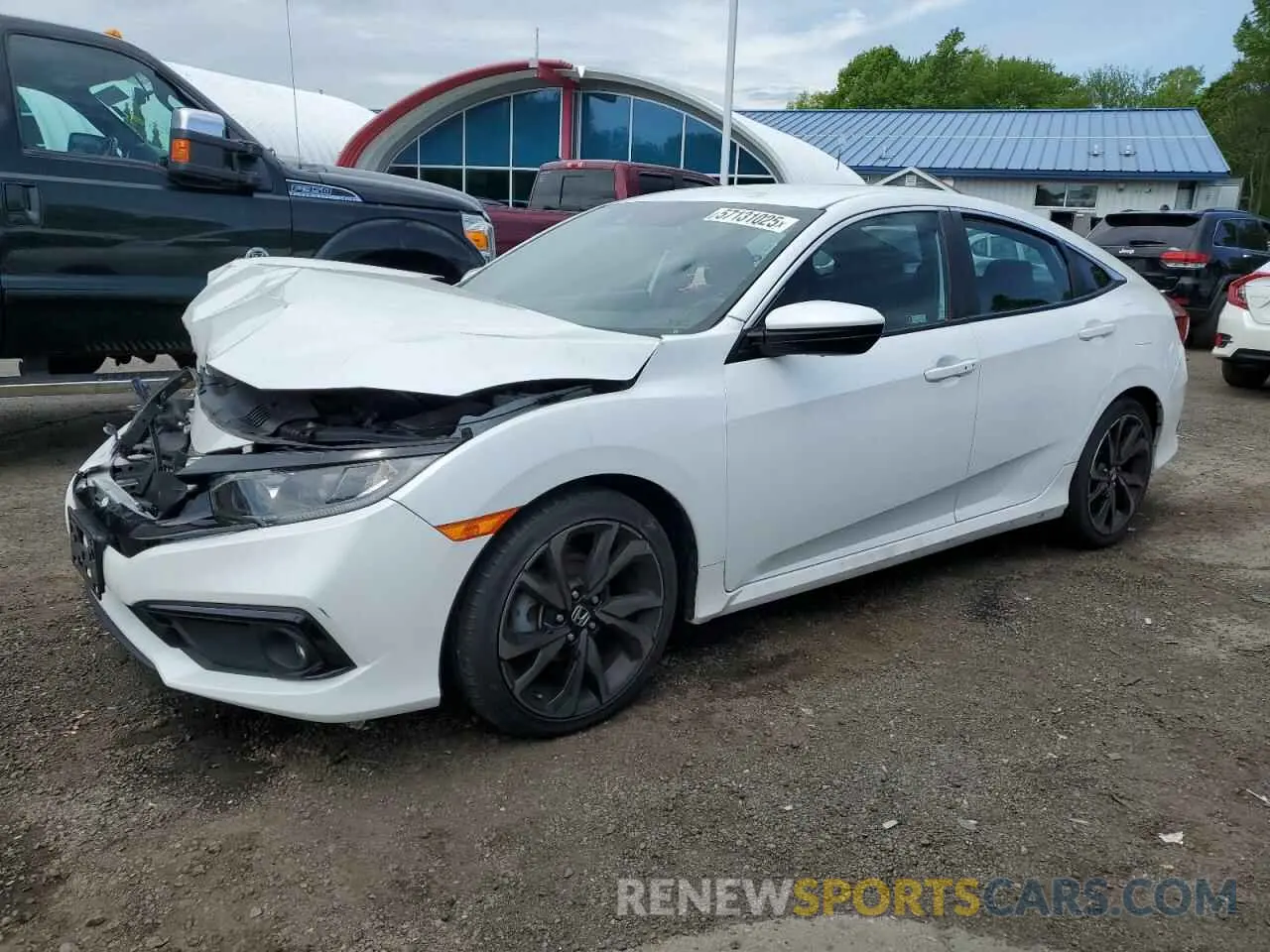 1 Photograph of a damaged car 19XFC2F84ME003197 HONDA CIVIC 2021