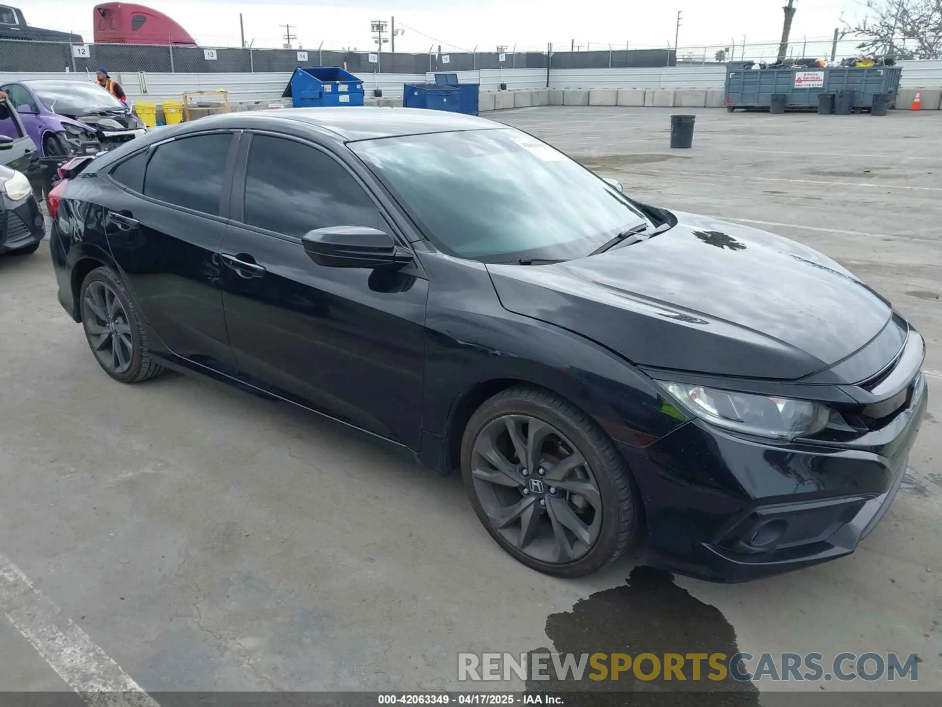 1 Фотография поврежденного автомобиля 19XFC2F84ME203206 HONDA CIVIC 2021