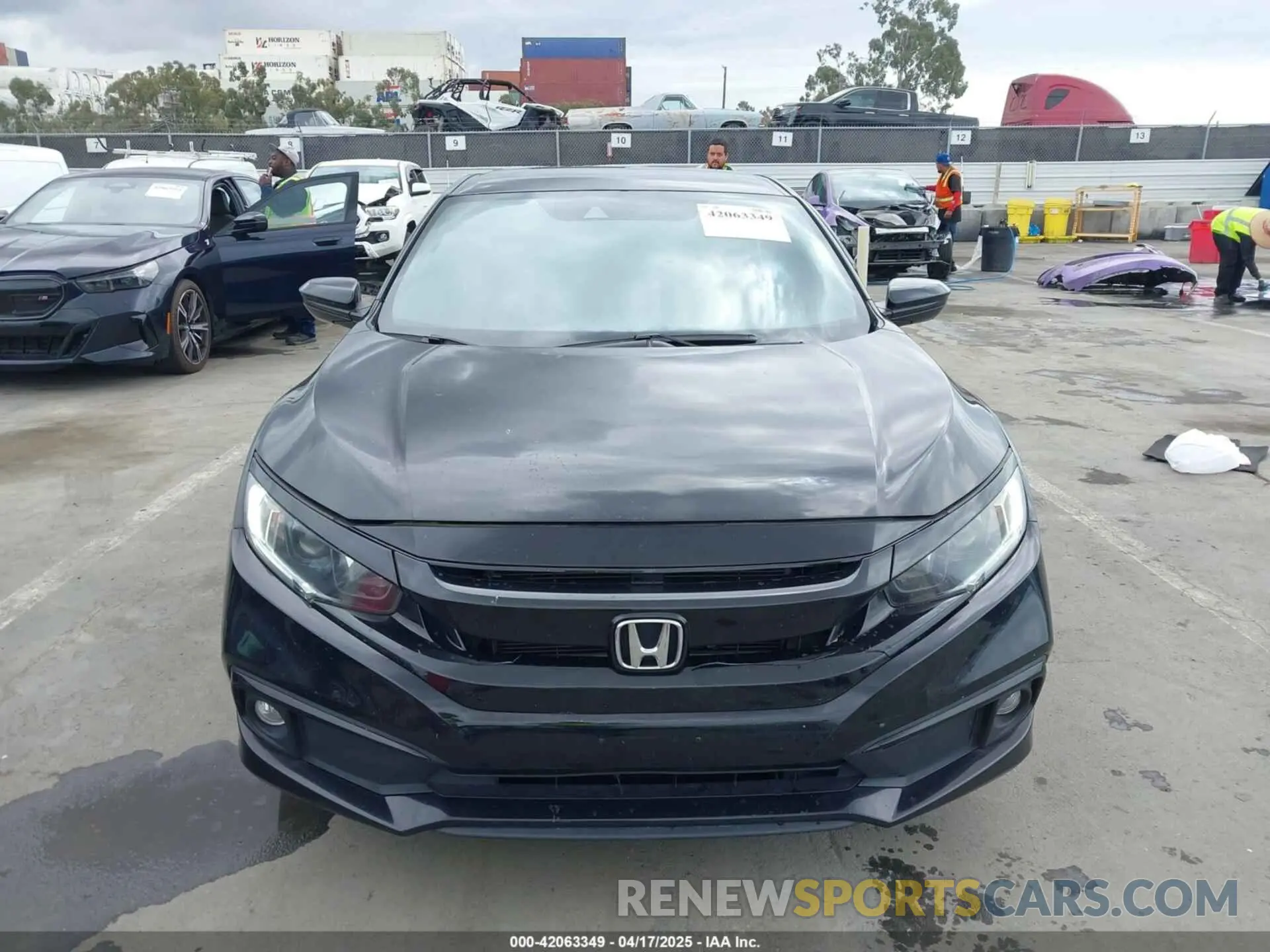 12 Фотография поврежденного автомобиля 19XFC2F84ME203206 HONDA CIVIC 2021