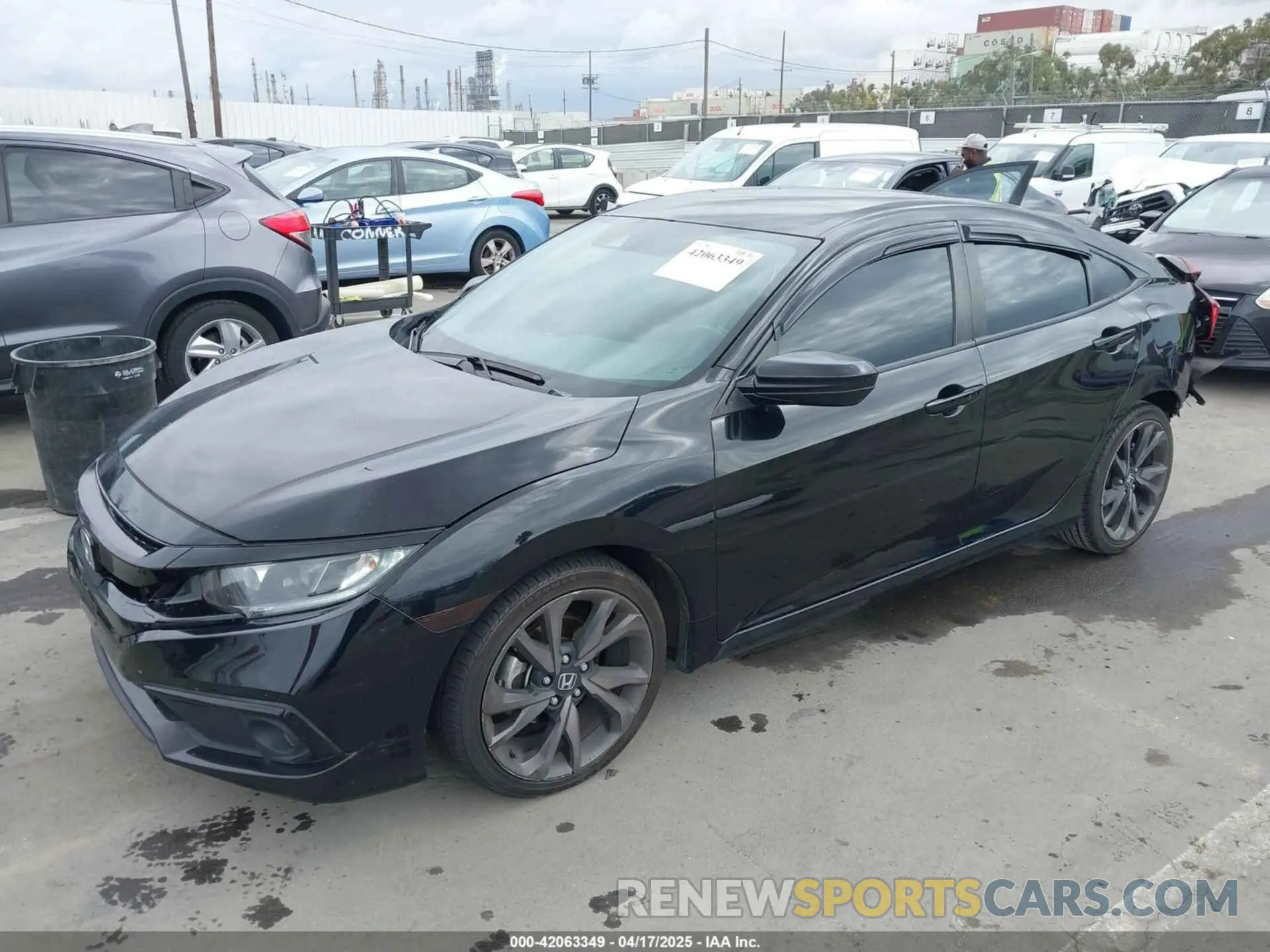 2 Фотография поврежденного автомобиля 19XFC2F84ME203206 HONDA CIVIC 2021