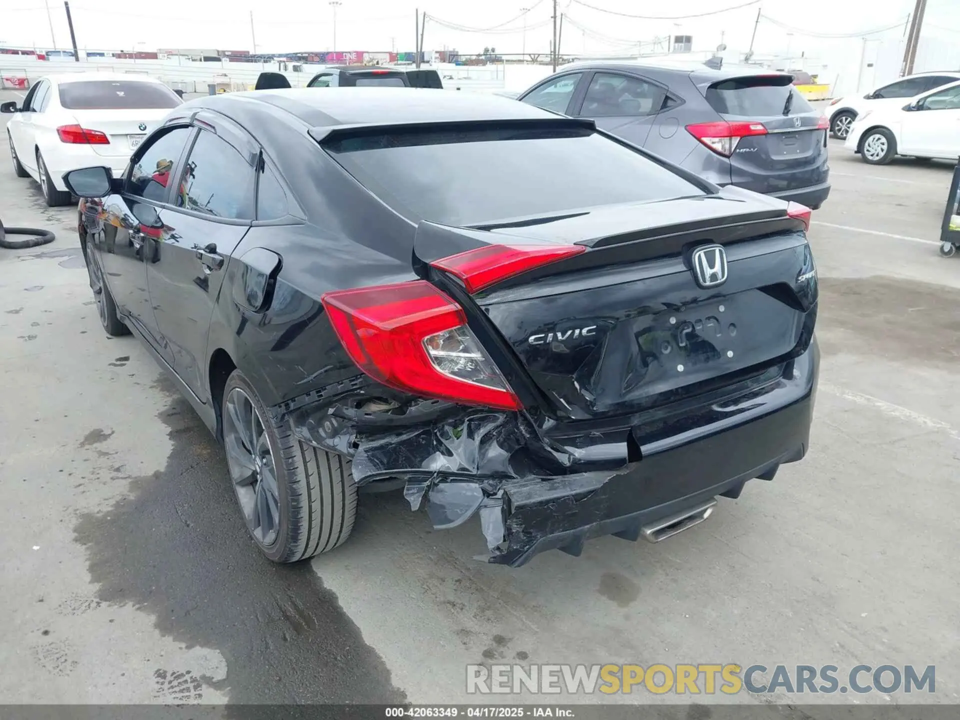 6 Фотография поврежденного автомобиля 19XFC2F84ME203206 HONDA CIVIC 2021