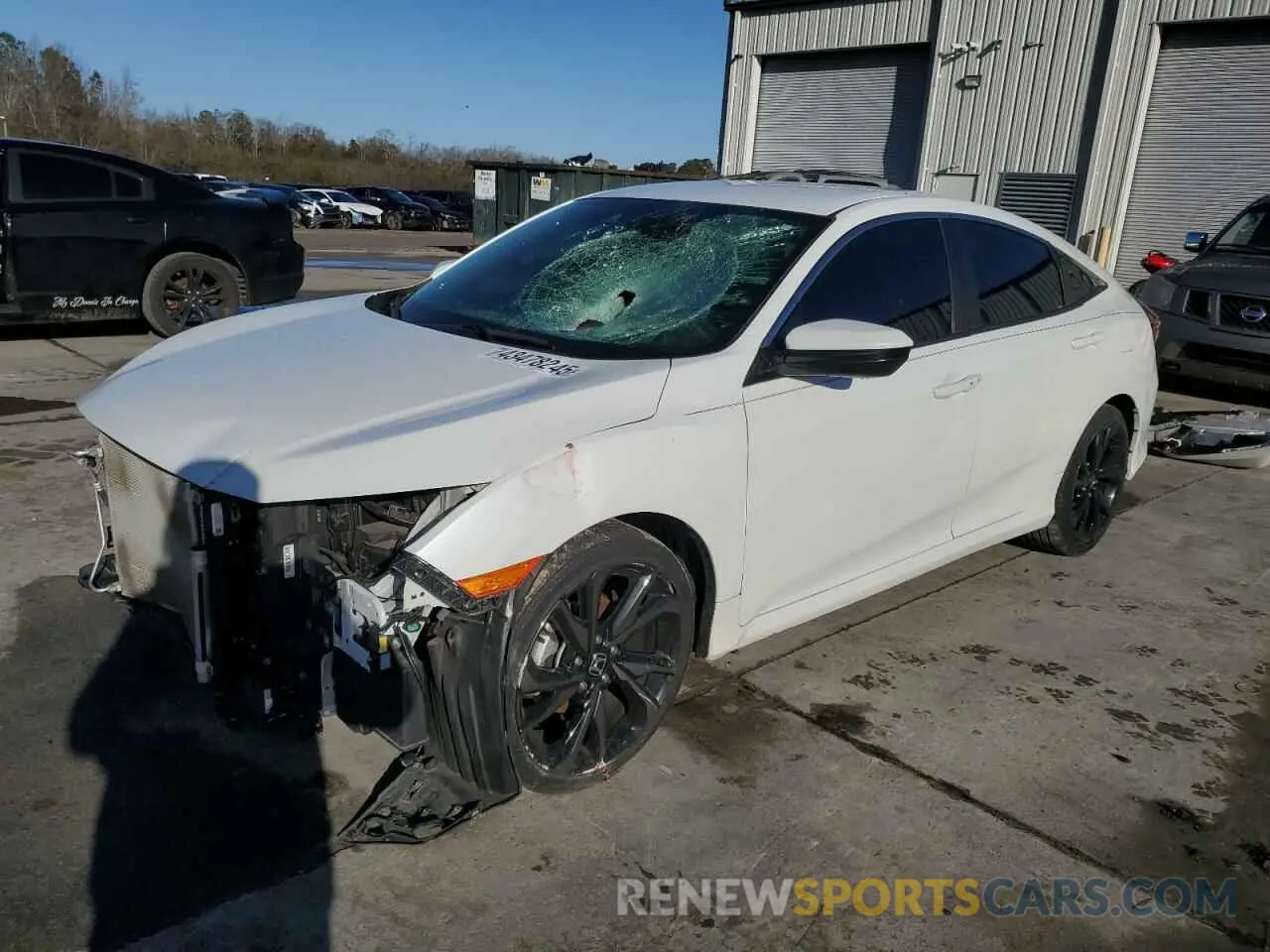 1 Photograph of a damaged car 19XFC2F85ME000096 HONDA CIVIC 2021