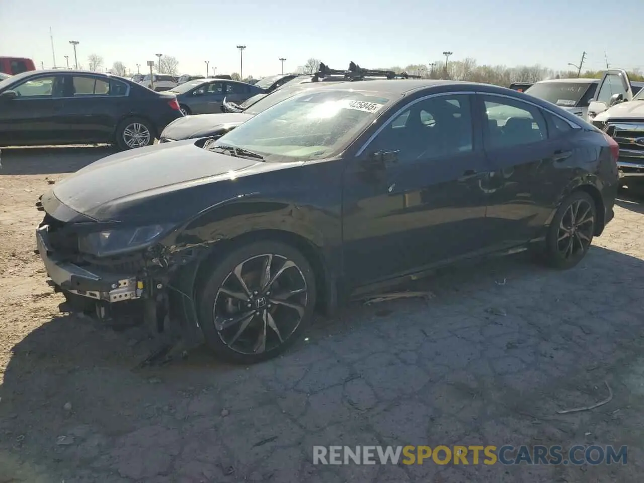 1 Photograph of a damaged car 19XFC2F85ME000566 HONDA CIVIC 2021