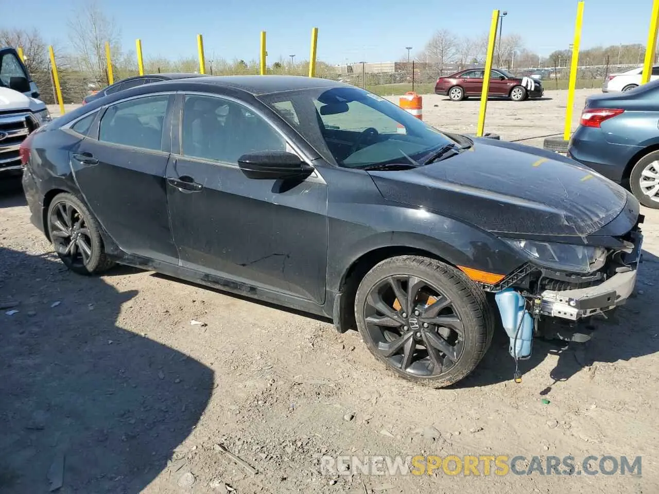 4 Photograph of a damaged car 19XFC2F85ME000566 HONDA CIVIC 2021