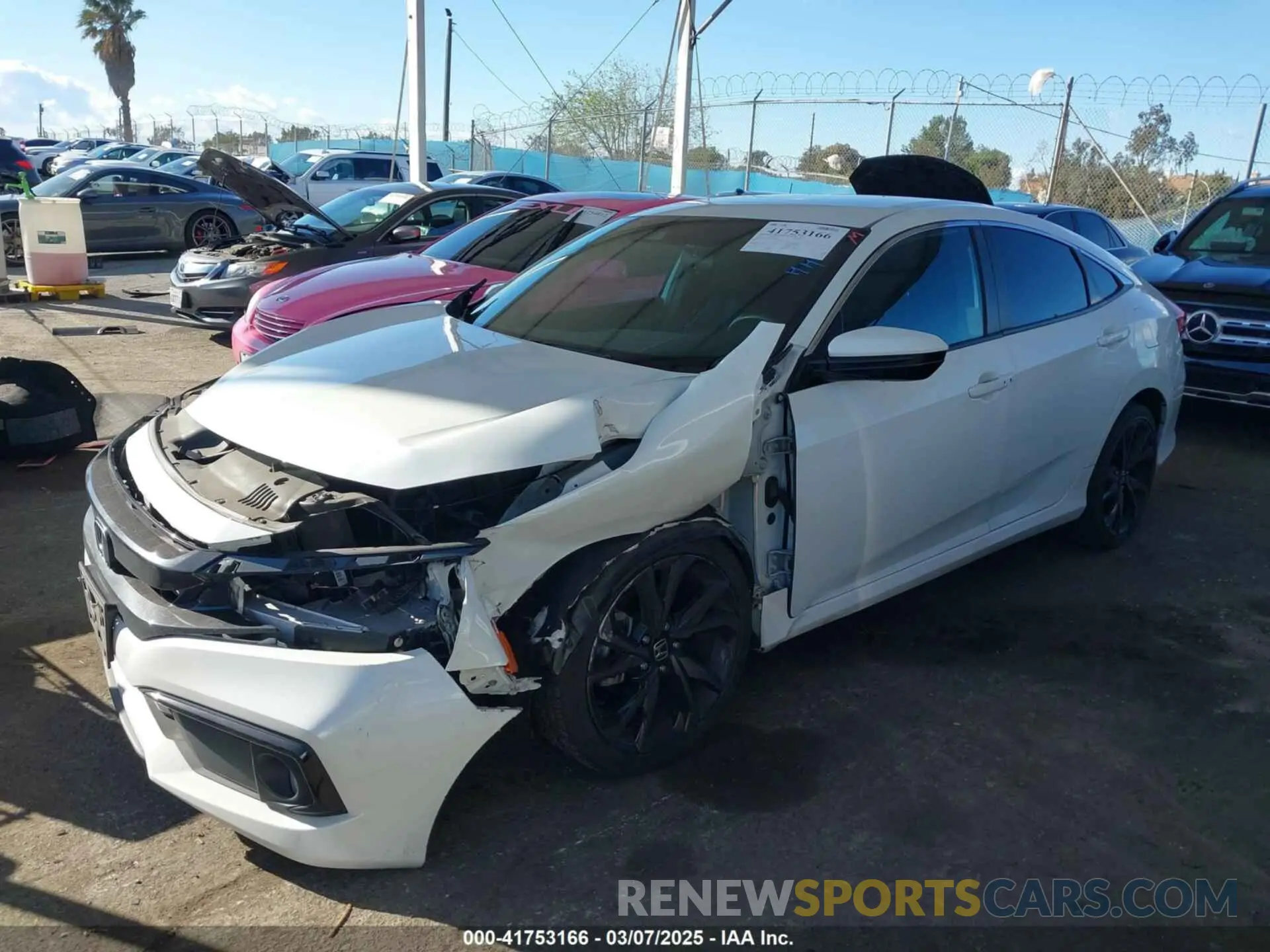 2 Фотография поврежденного автомобиля 19XFC2F89ME200818 HONDA CIVIC 2021
