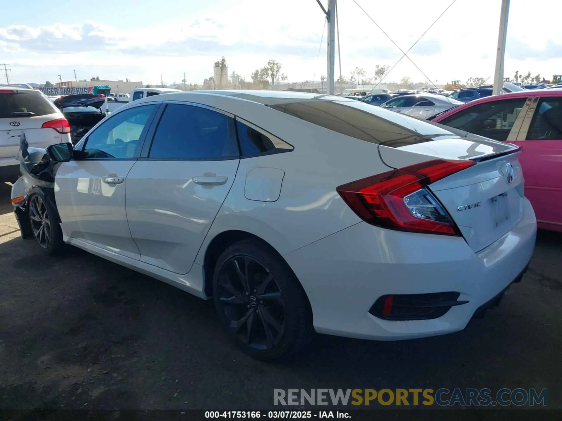 3 Фотография поврежденного автомобиля 19XFC2F89ME200818 HONDA CIVIC 2021
