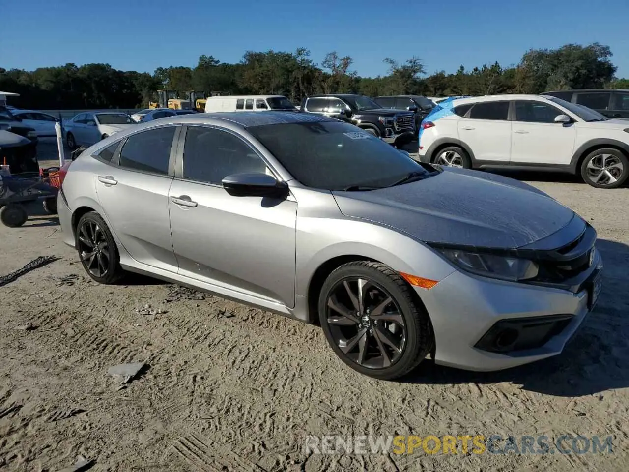 4 Фотография поврежденного автомобиля 19XFC2F89ME201953 HONDA CIVIC 2021