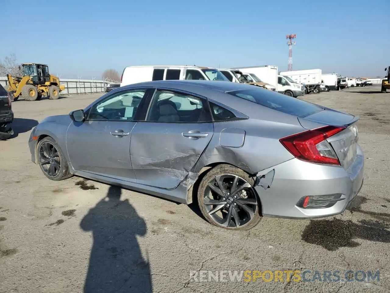 2 Фотография поврежденного автомобиля 19XFC2F8XME202402 HONDA CIVIC 2021