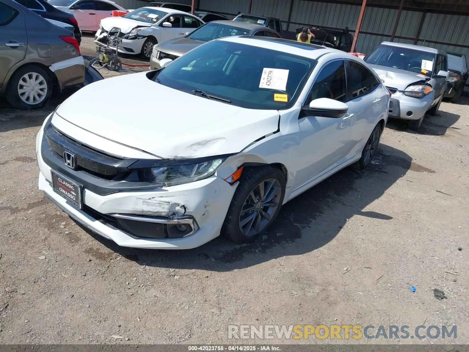 2 Photograph of a damaged car 2HGFC1F30MH705053 HONDA CIVIC 2021
